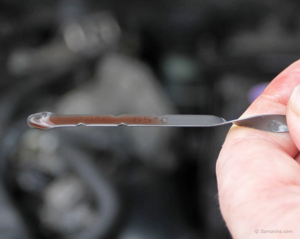 Testing transmission fluid level