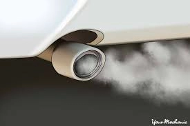 Smoke from the exhaust