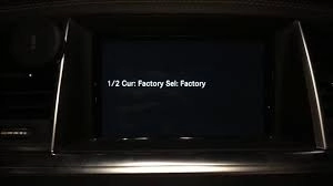 OBD port screen with factory information