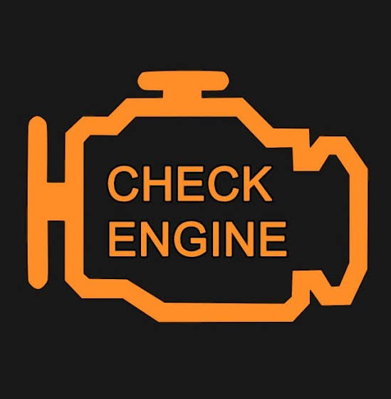 Check engine dashboard warning light